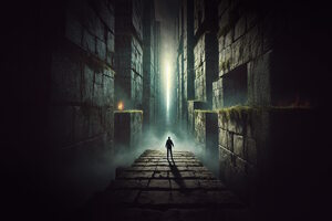 Фотография перформанса Бегущий в лабиринте. Интуиция от компании DM Quests (Фото 1)